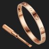 Cartier Pink Gold Love Bracelet, 4 Diamonds